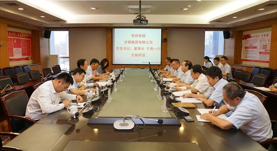 世界钢铁协会会长，中国钢铁工业协会会长，河钢集团党委书记、董事长于勇一行莅临NG28调研领导