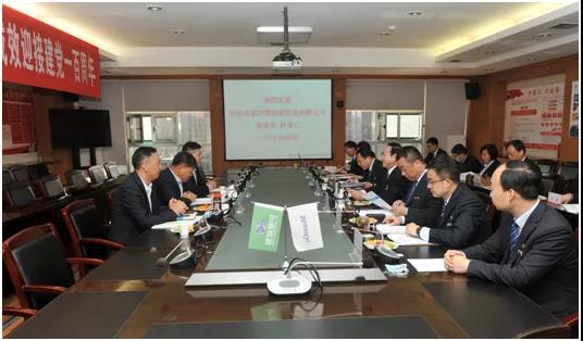 阿拉善盟沪蒙能源实业有限公司董事长林孝仁一行来NG28座谈互换